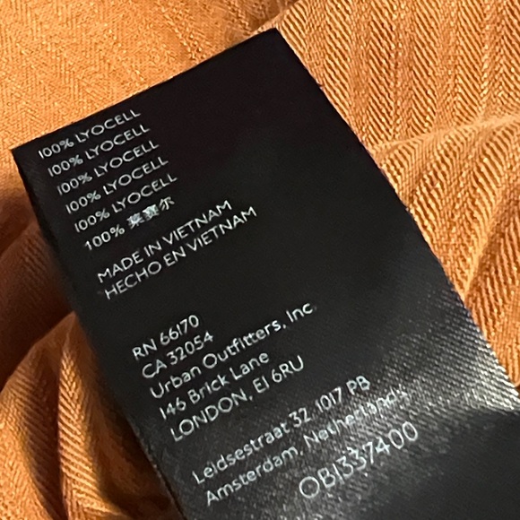 Pilcro Rust Color Dress with Ruffled Hemline - Picture 8 of 8